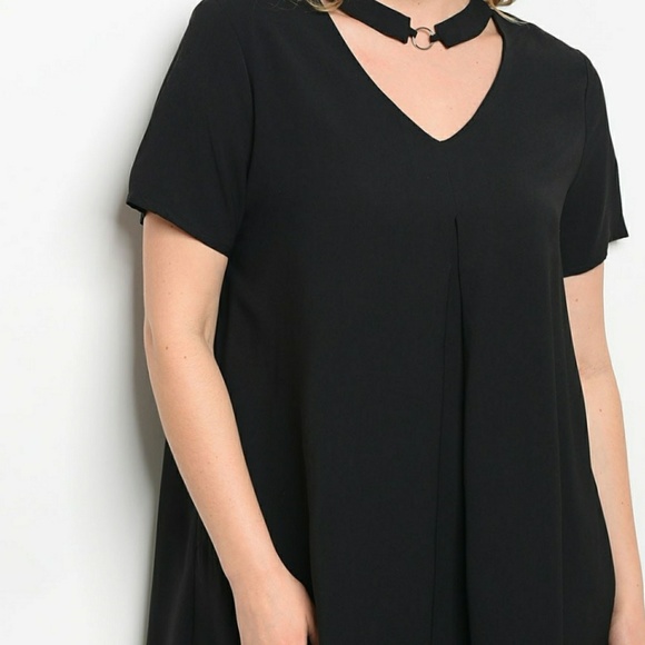 Black plus Size Sexy Dress - Picture 4 of 5